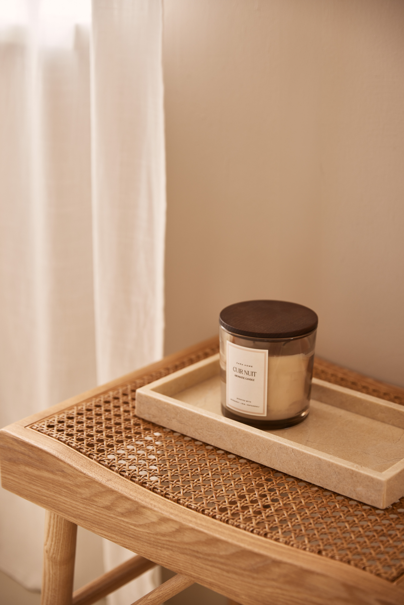 Marmer dienblad tray 15x30cm beige