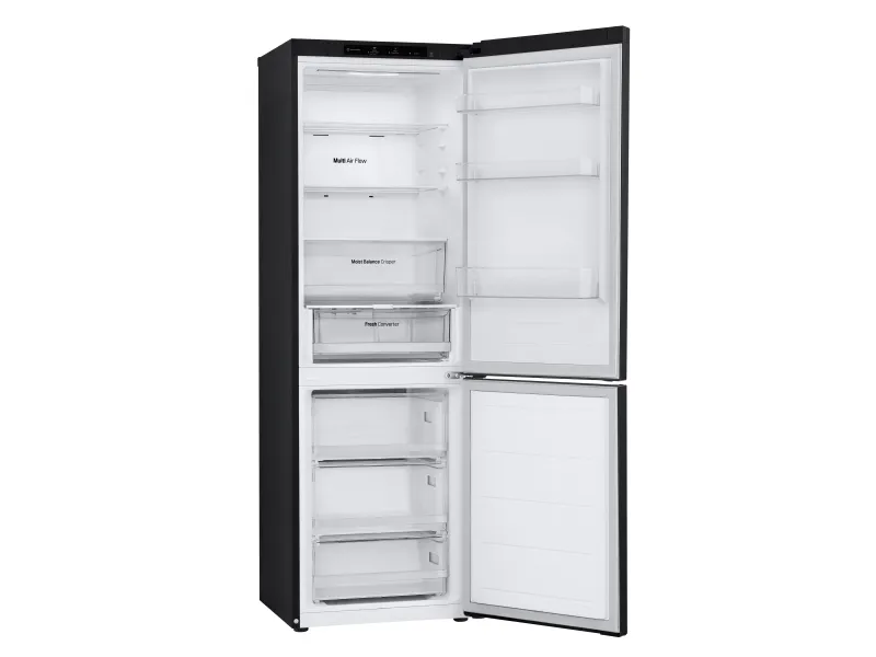 LG GBV3100DEP - Køleskab/fryser - bund-fryser - bredde: 59.5 cm - dybde: 68.2 cm - højde: 186 cm - 344 liter - Klasse D - grafitsort