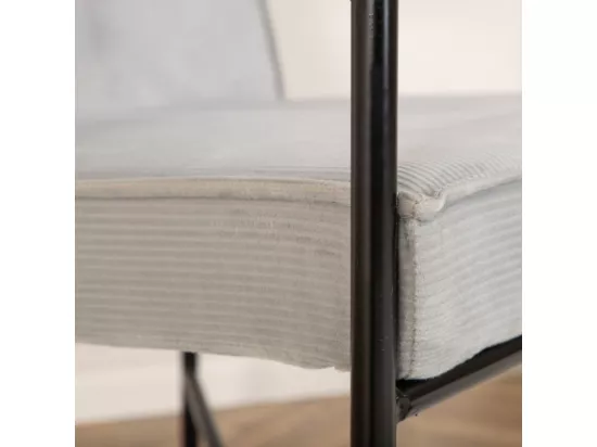 Fauteuil Design Velours Côtelé 