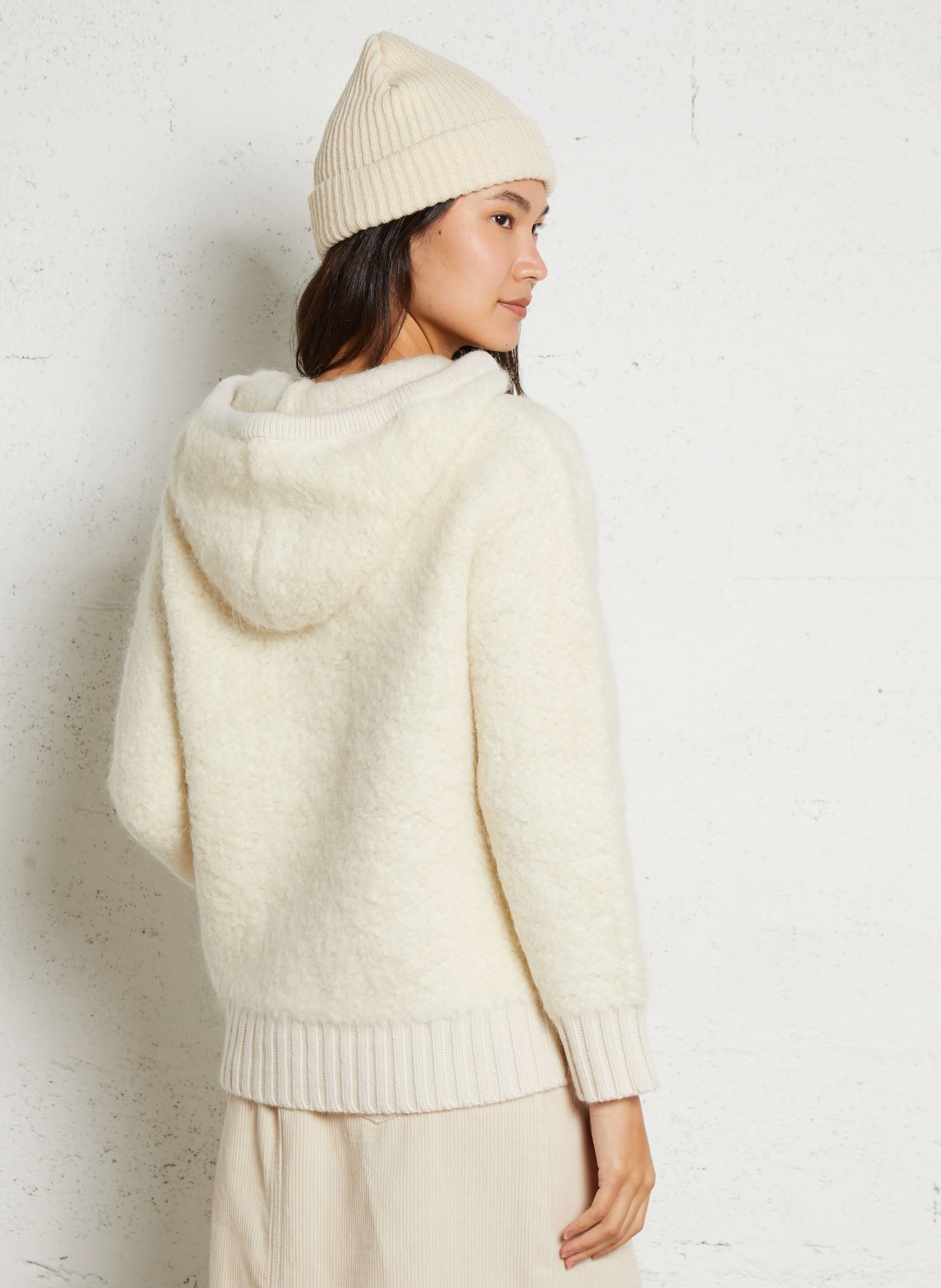CHARLY - Pull à capuche| Beige
