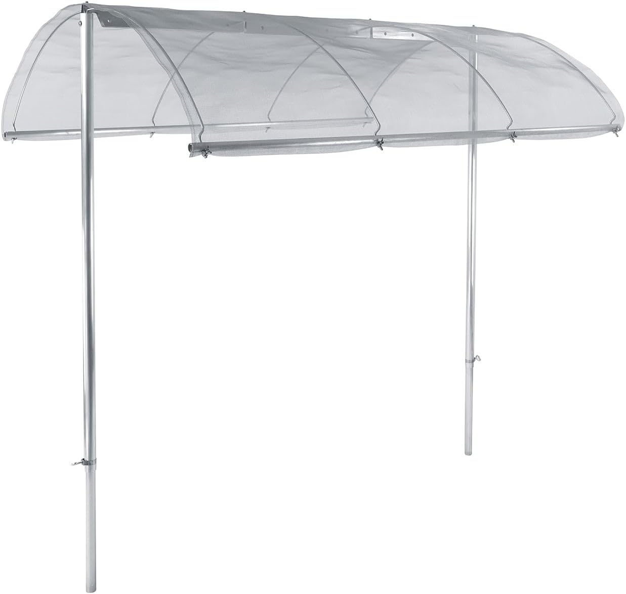 bellissa – Tomatendach höhenverstellbar von 125-185 cm mit regendichtem Aluminiumgewebe - Plastikfreies Pflanzenschutzdach für Tomaten, Gurken, Bohnen – Überdachung gegen Starkregen & Braunfäule