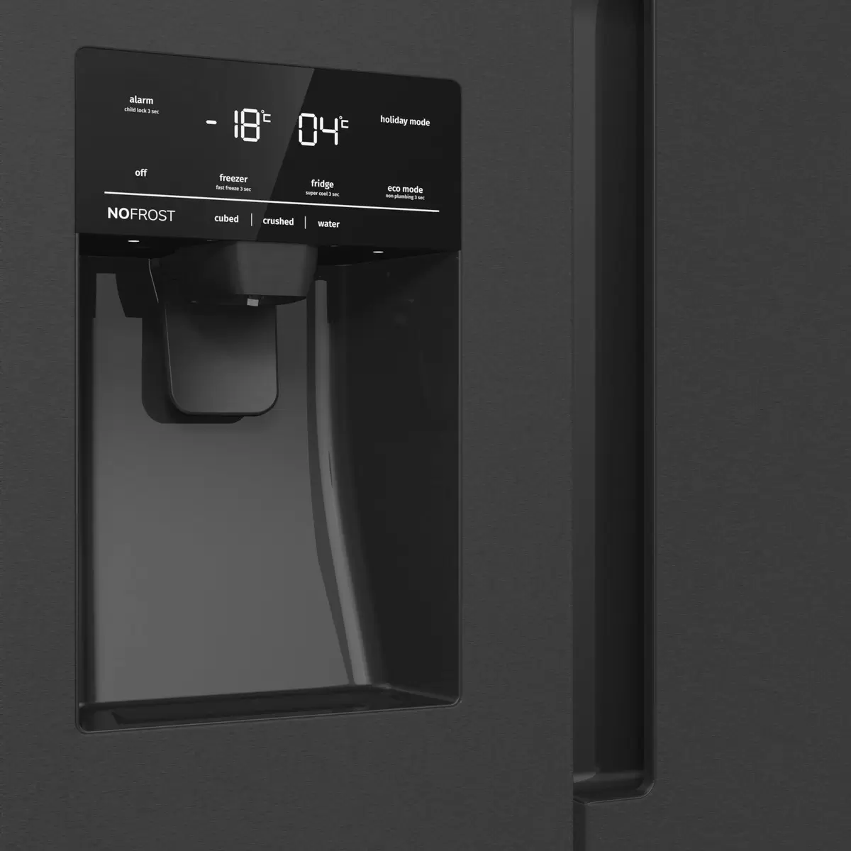 Kühlgerät Side-by-Side Gorenje NRR9185ESBXL Schwarz