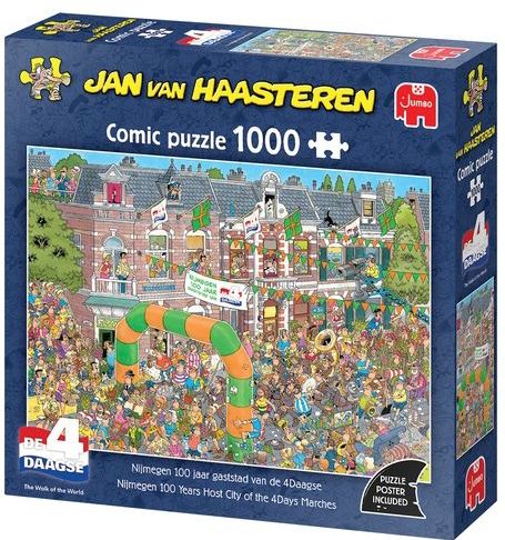 Jan van Haasteren - Nijmegen 100 Jaar Gaststad van de 4-Daagse - Legpuzzel - 1000 Stukjes