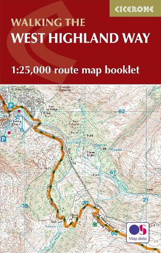 West Highland Way Map Booklet: 1:25,000 OS Route Mapping (Paperback)