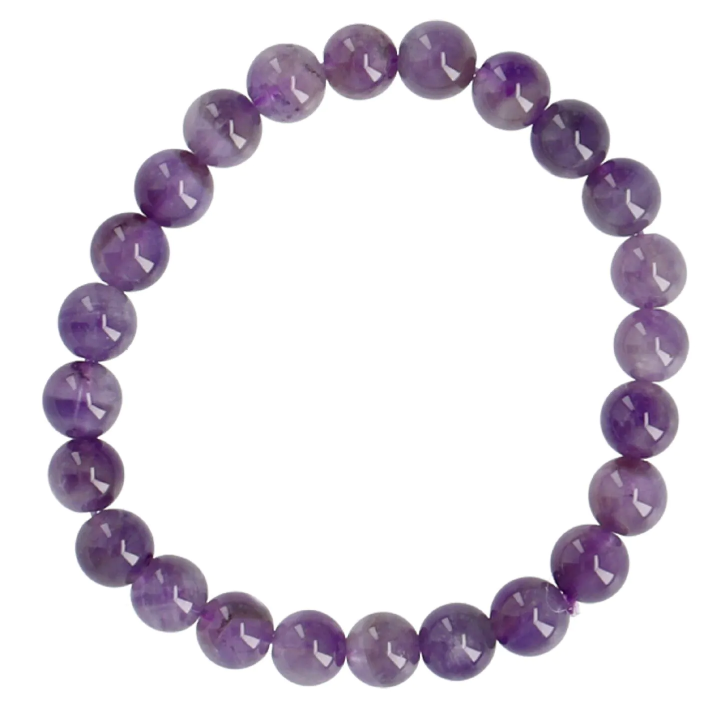 Armband Edelstein-Energie, Amethyst/lila