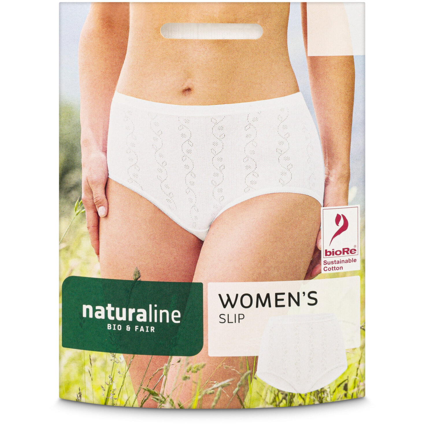 Naturaline Textil Damen Slip weiss M