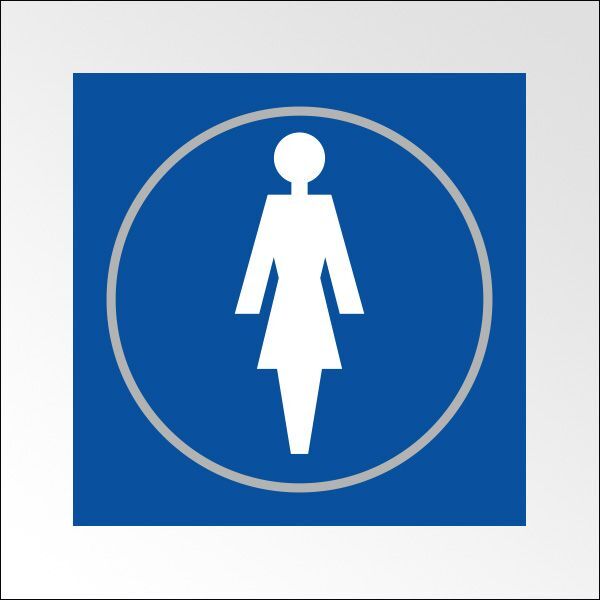 Panneaux FEMME - 150 x 150 mm - relief et braille