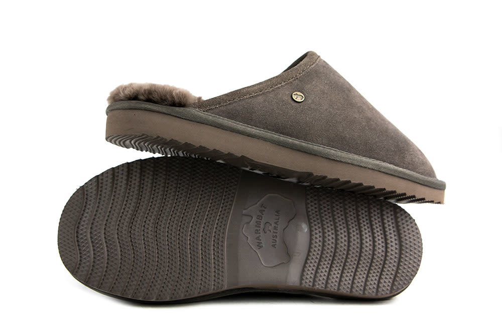 Warmbat Muilen Taupe Classic Pebble Suede