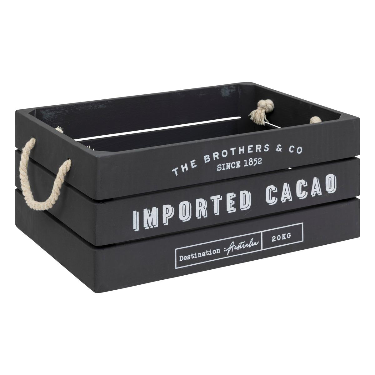 CAGETTE BOIS DENYS GRIS D.35.2X25.1X15CM