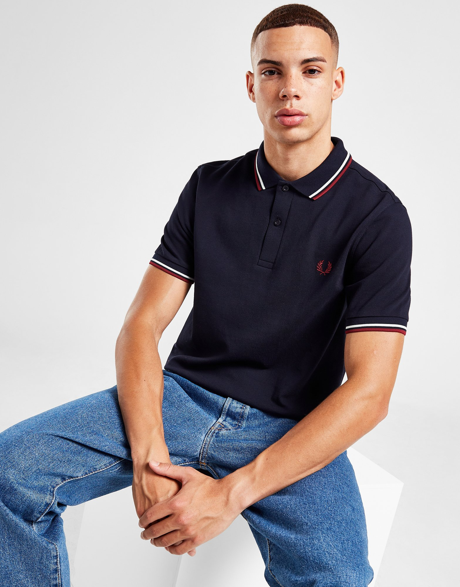 Fred Perry Polo Double Liseré Homme