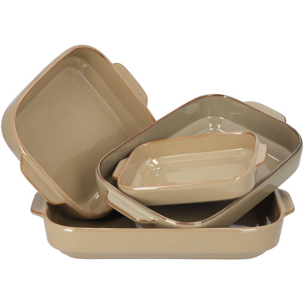 Blokker Ovenschaal Saba - 26x22x6 cm - Zand