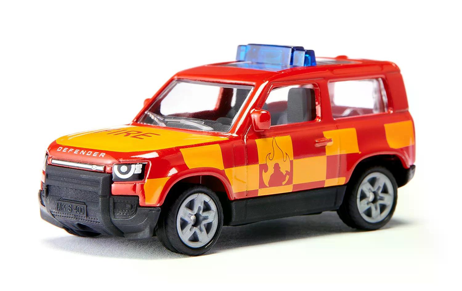 Geländewagen Land Rover Defender FeuerwehrSiku Super Feuerwehr Geländewagen Modellauto