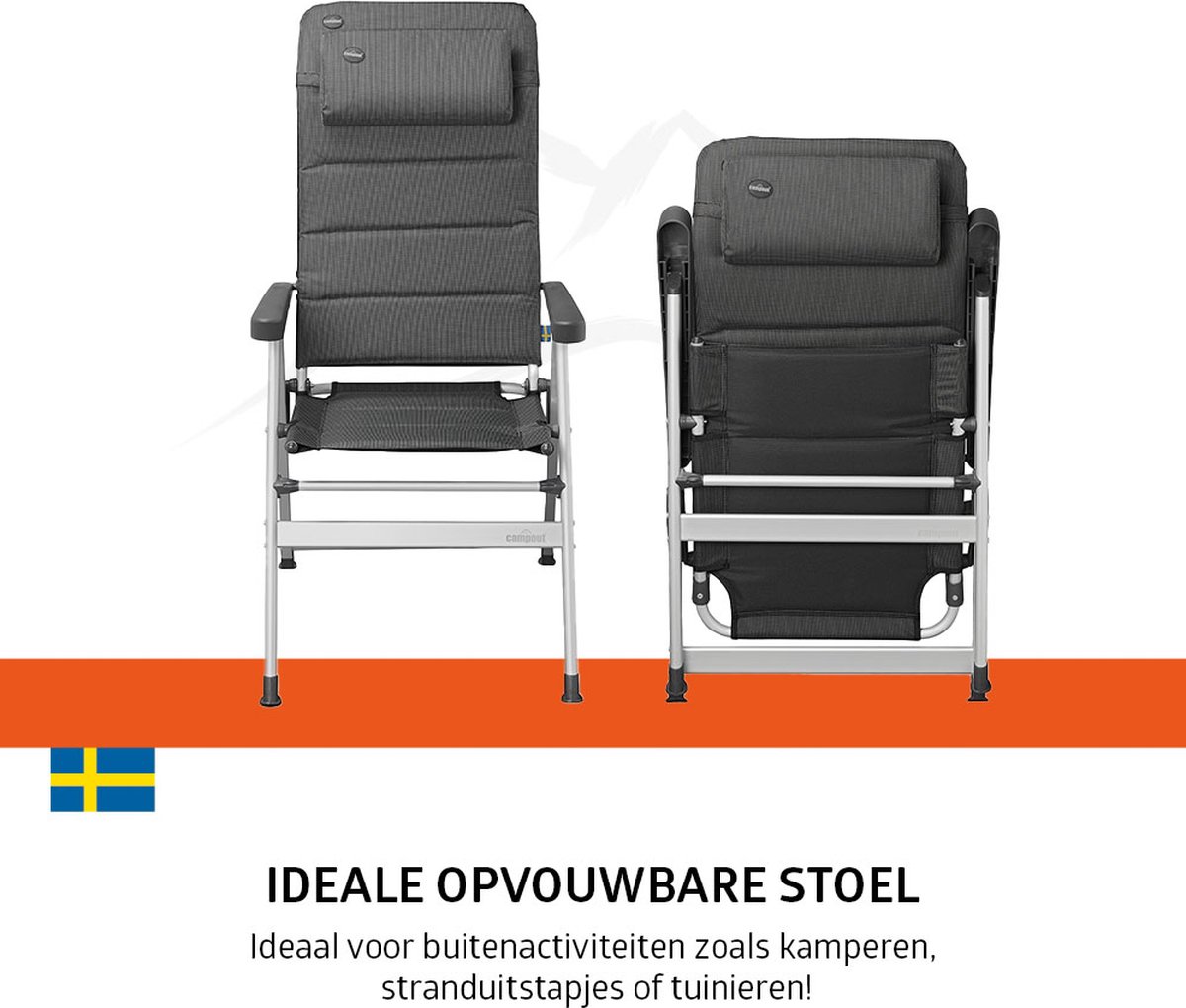 Campout Colibri set van 2 standenstoelen - Black
