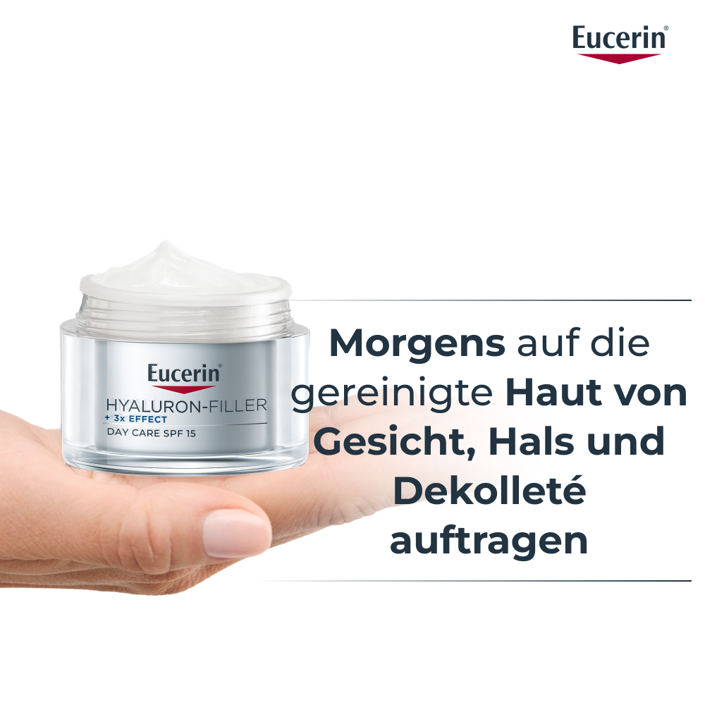 EUCERIN Hyaluron-Filler Tagespflege trockene Haut LSF15 Topf 50 ml
