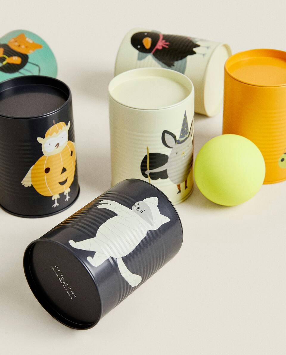 Conjunto de brinquedos de lata para o Halloween para crianças