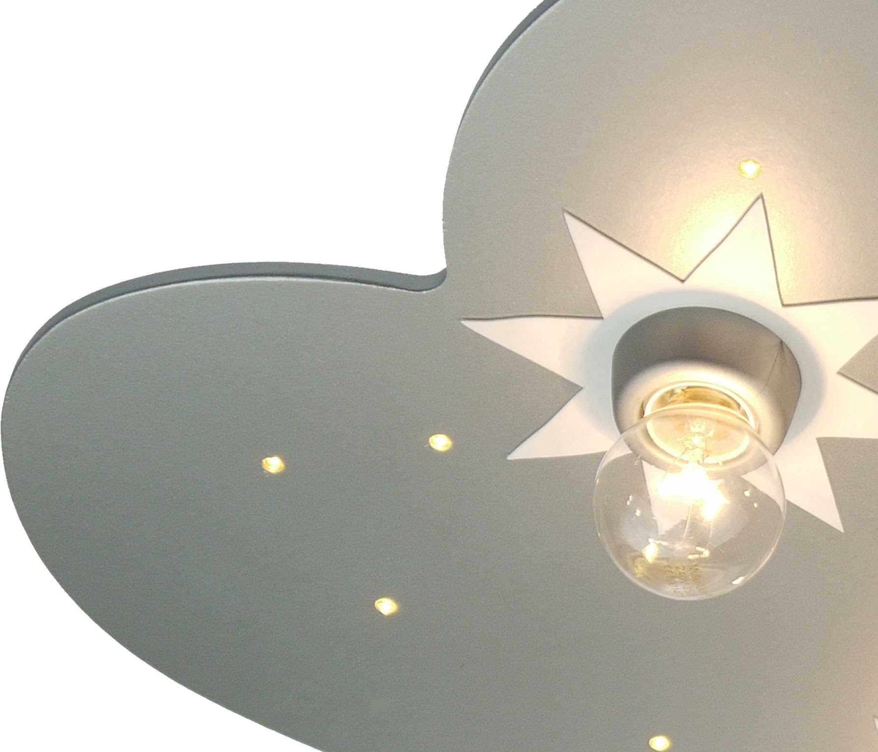 niermann Deckenleuchte »Wolke titan« E14 1 Stk. Deckenleuchte Wolke, titan mit Sternen