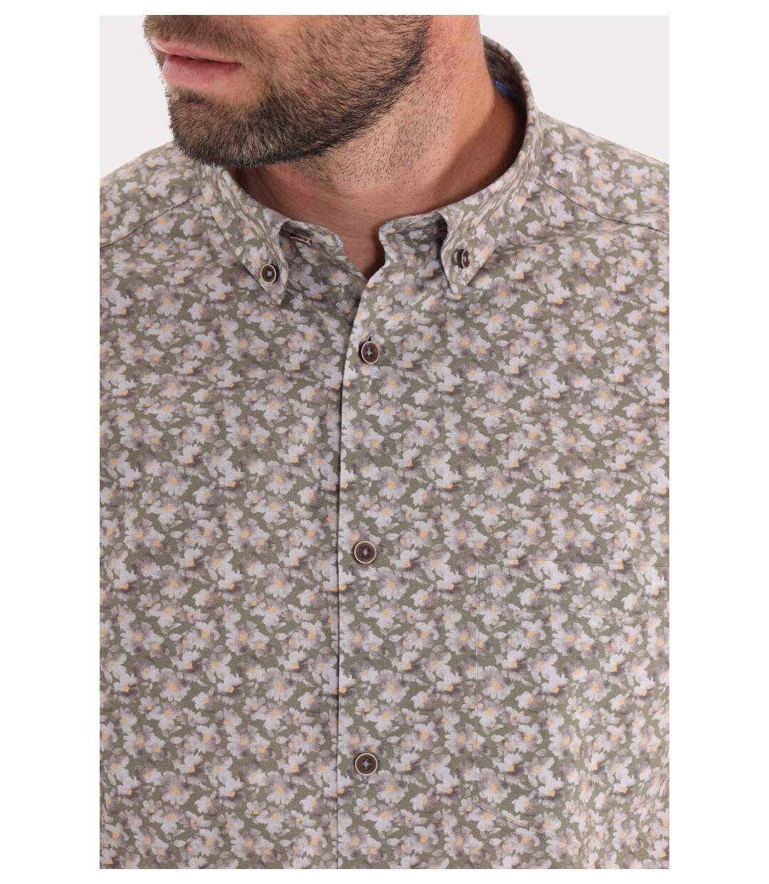Chemise imprimée col boutonné