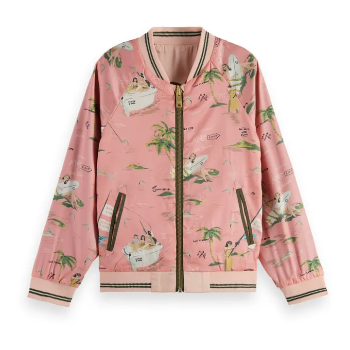 Scotch & Soda Veste Teddy | Rose poudré