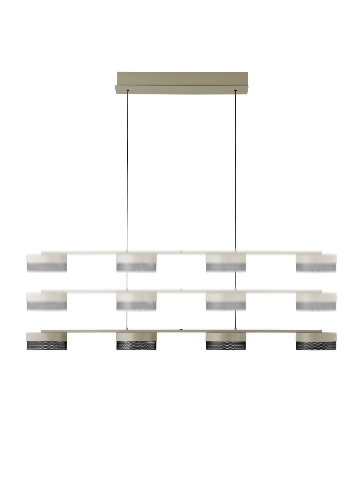 HELL LED Balkenpendel MESH sand /schwarz