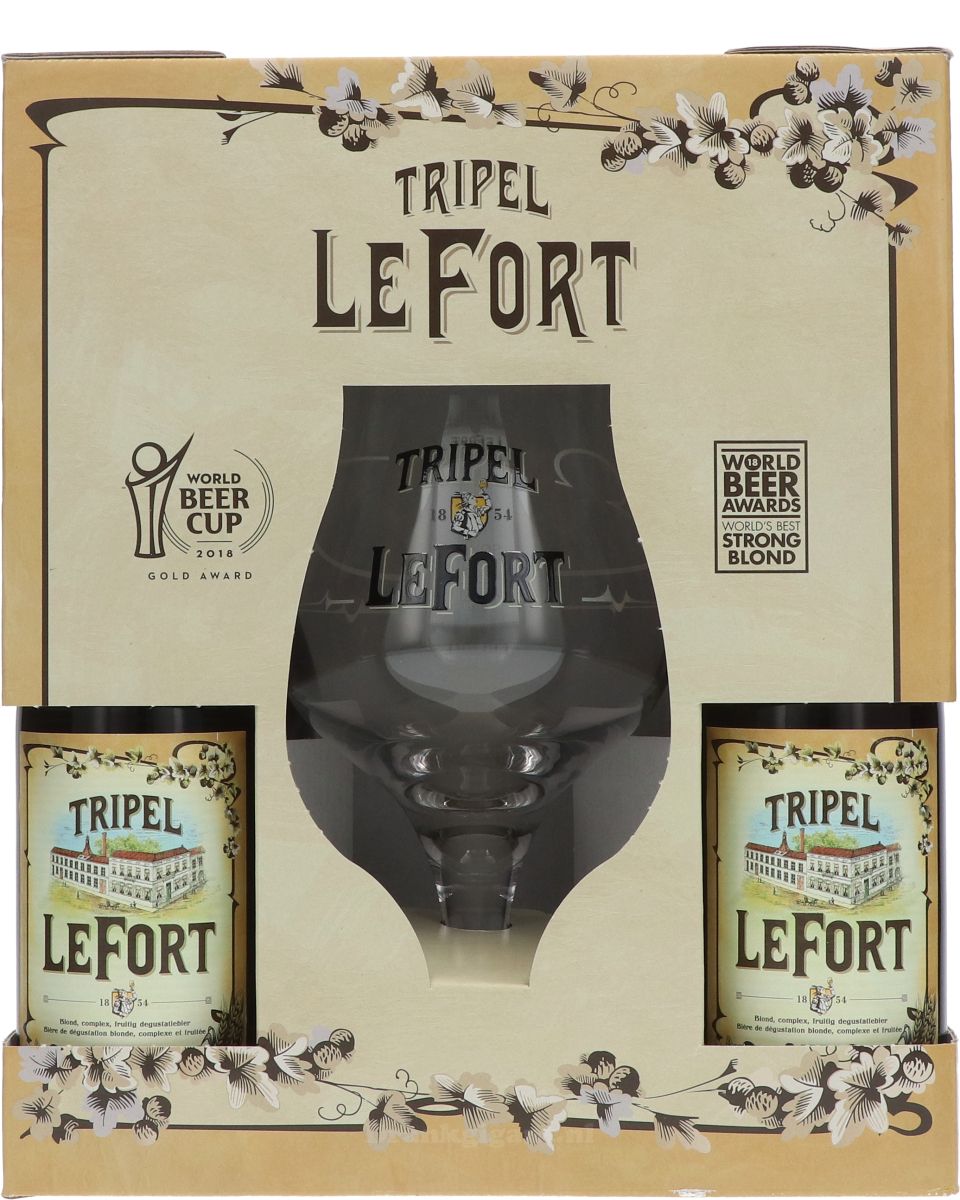 Le Fort Cadeaupakket Tripel met Glas 132 cl