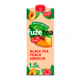 Fuze Tea Black tea peach hibiscus (1,5 liter)