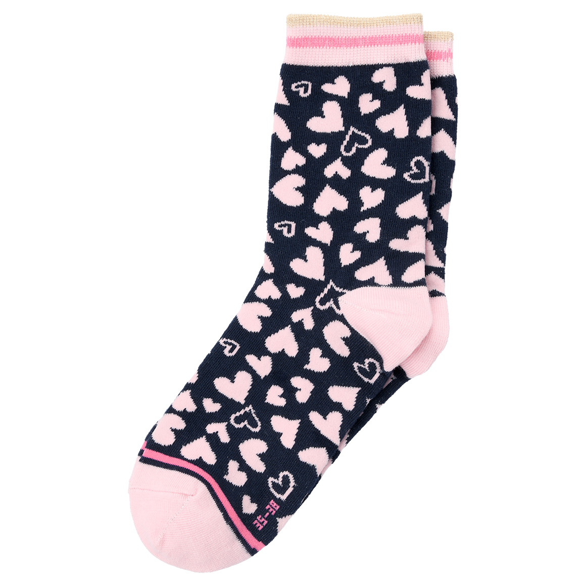 Gina Benotti 3 Paar Damen Socken mit verschiedenen Motiven dunkelblau / rosa