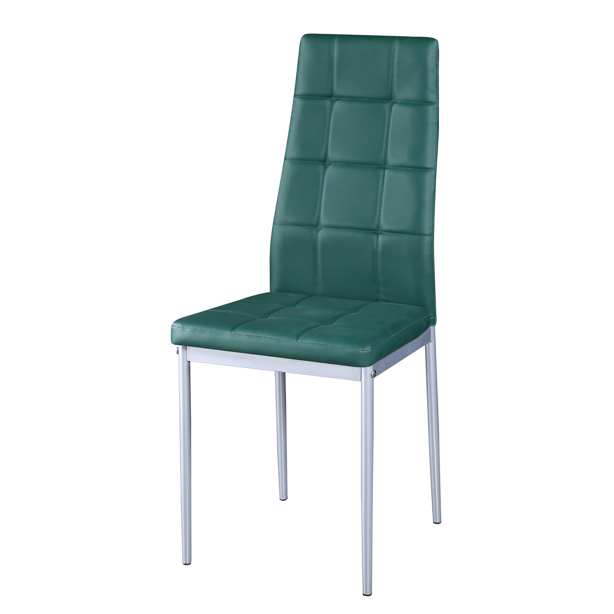 Esszimmerstuhl Leder MARC 6er Set grün