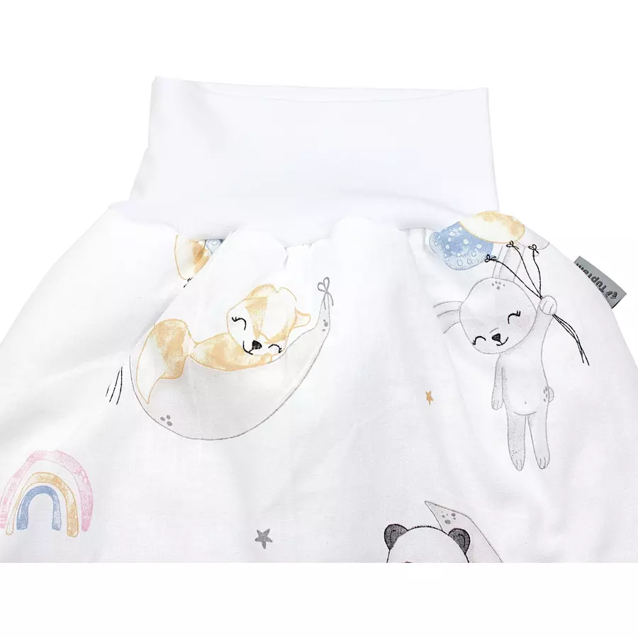 TupTam Baby Strampelsack mit Bund für Mädchen  und Jungen weißbeige