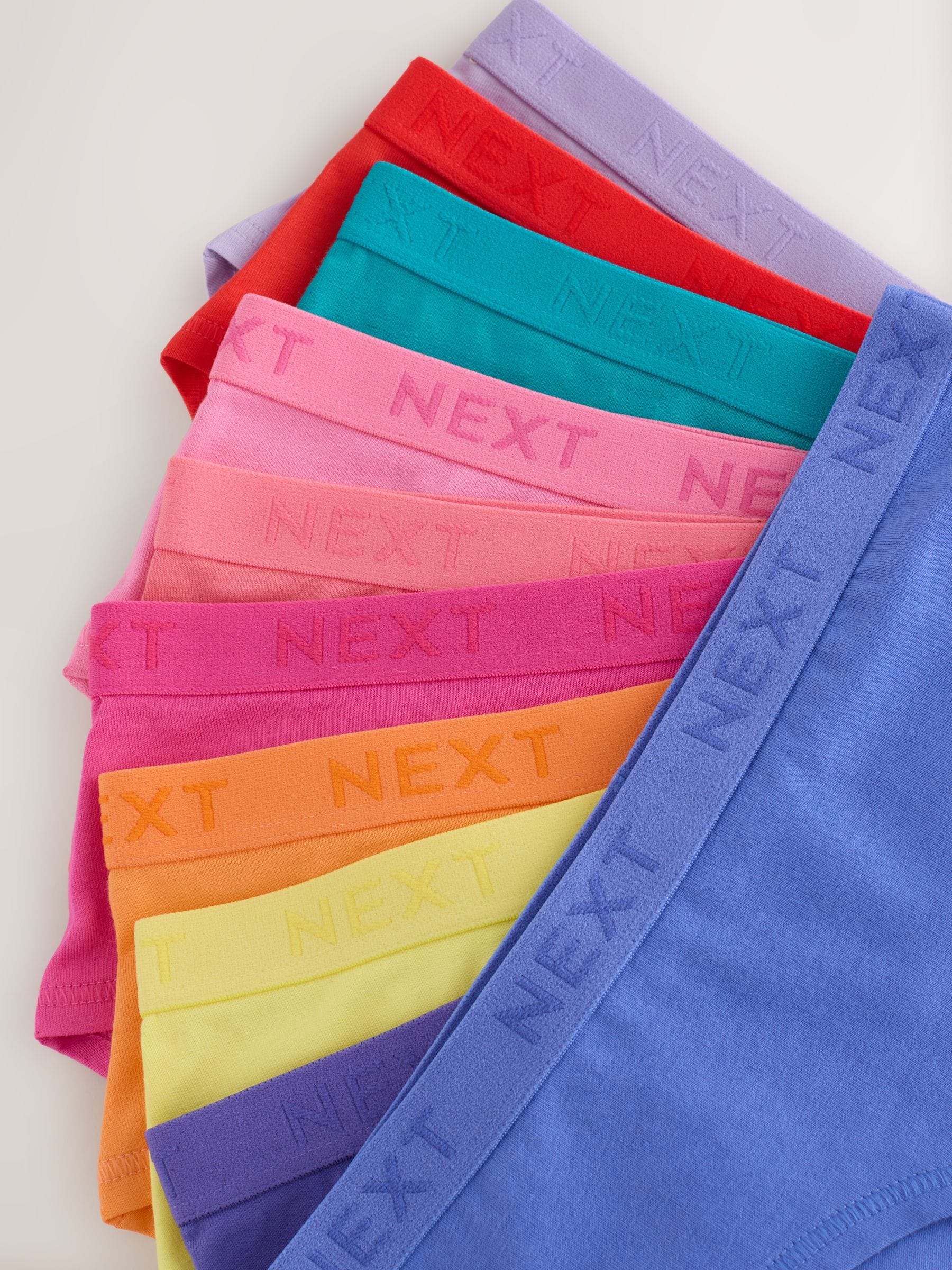 Felle regenboogkleuren - Verpakking van 10 hipsteronderbroeken (2-16 jr)