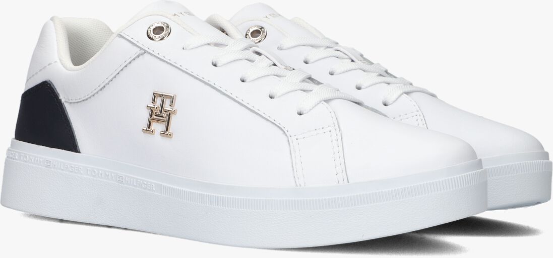 TOMMY HILFIGER witte tommy hilfiger lage sneakers th court