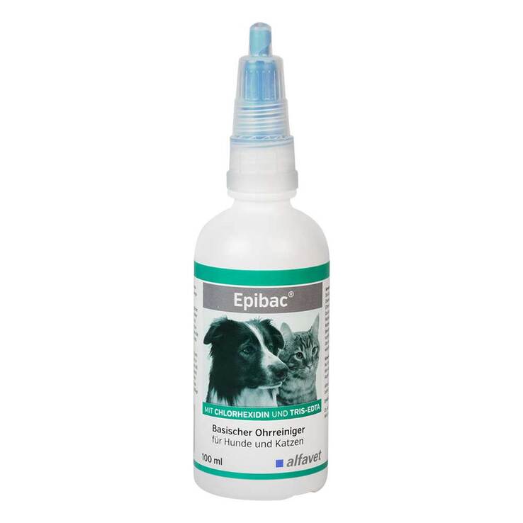 Epibac basischer Ohrreiniger Lösung für Hunde / Katzen, 100 ml