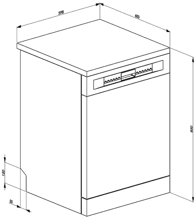 Smeg opvaskemaskine LVS344PM