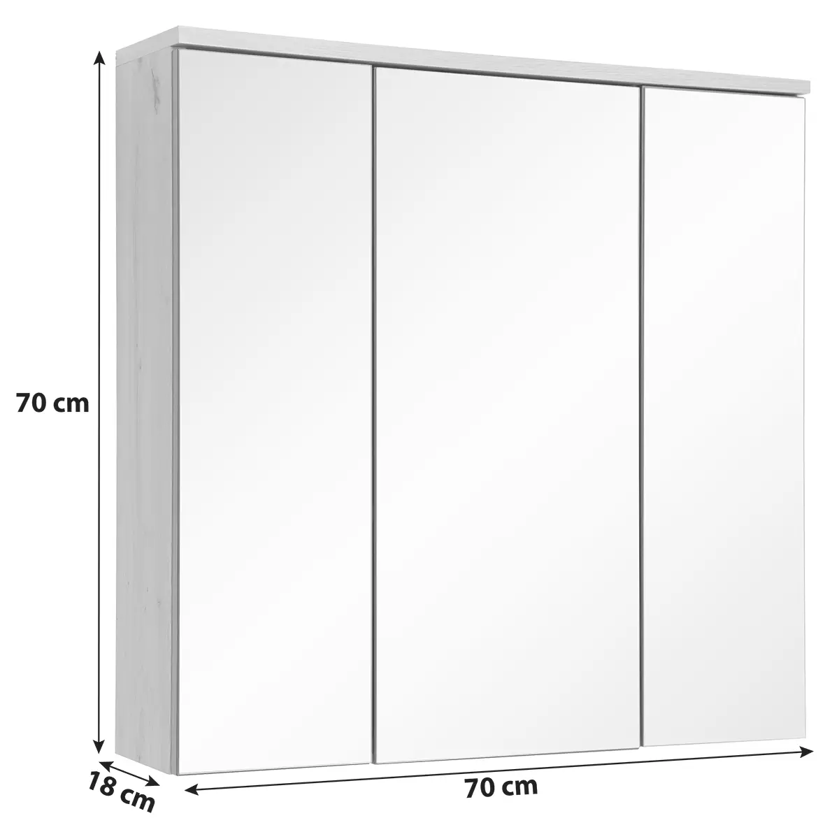 Spiegelschrank Giga SPS Artisan Eiche,anthrazit
