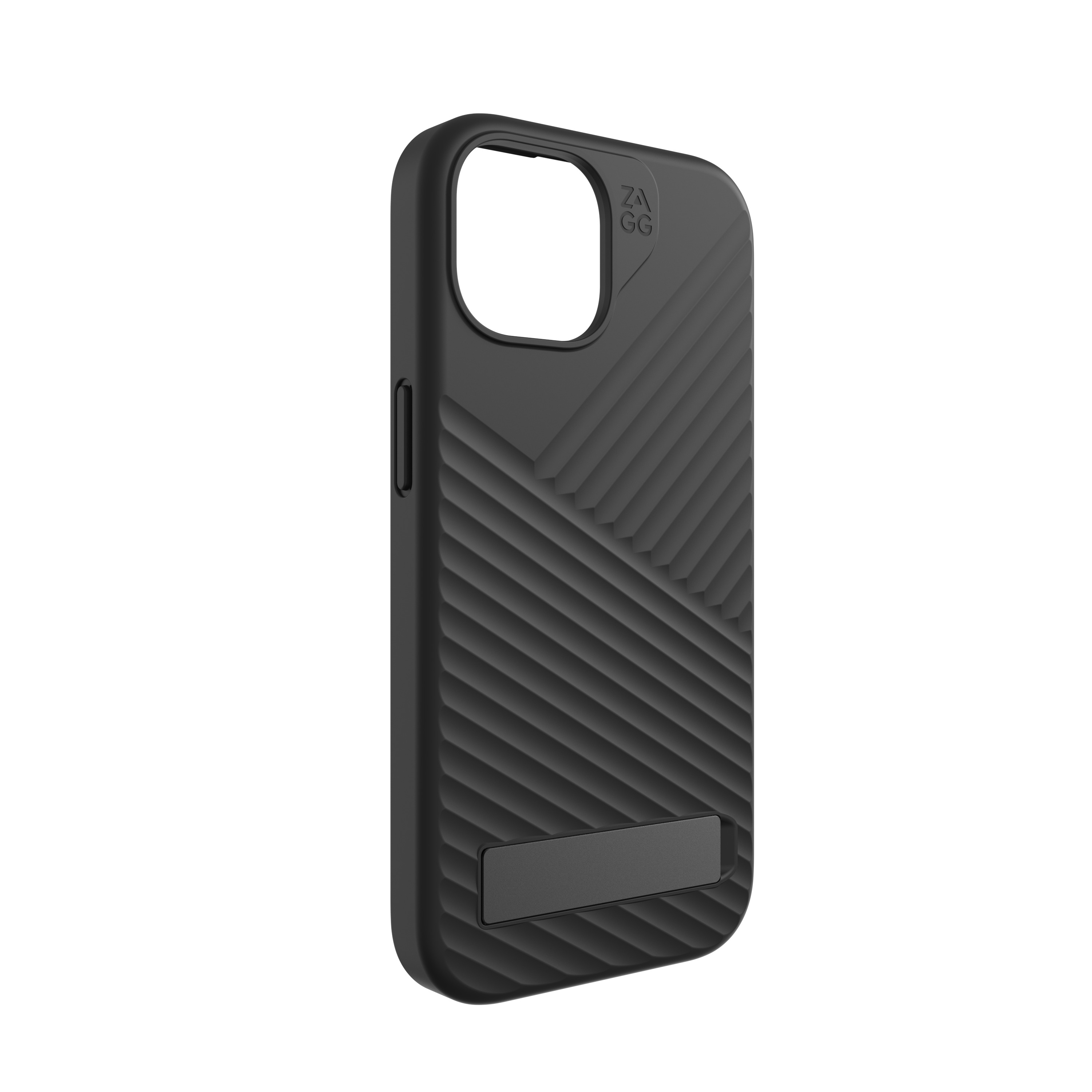 iPhone 15 MagSafe Gummi Case Hülle Denali Snap KS mit Aufstellfunktion Recycled (702312716) - Schwarz