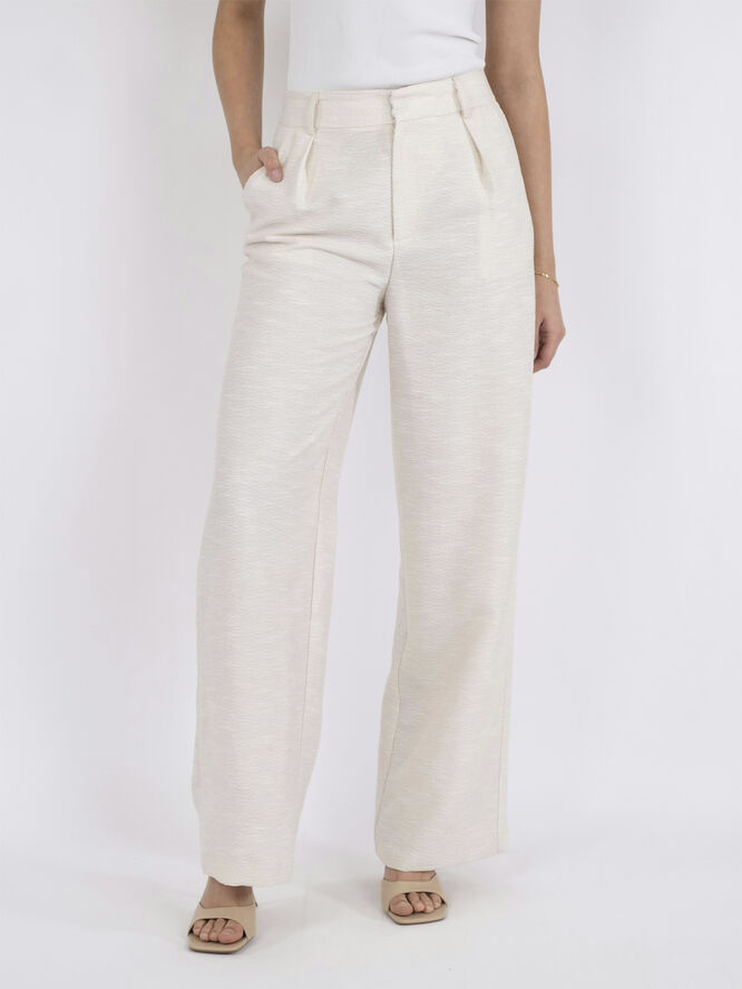 Neo Noir Alessandra Boucle Pants Creme