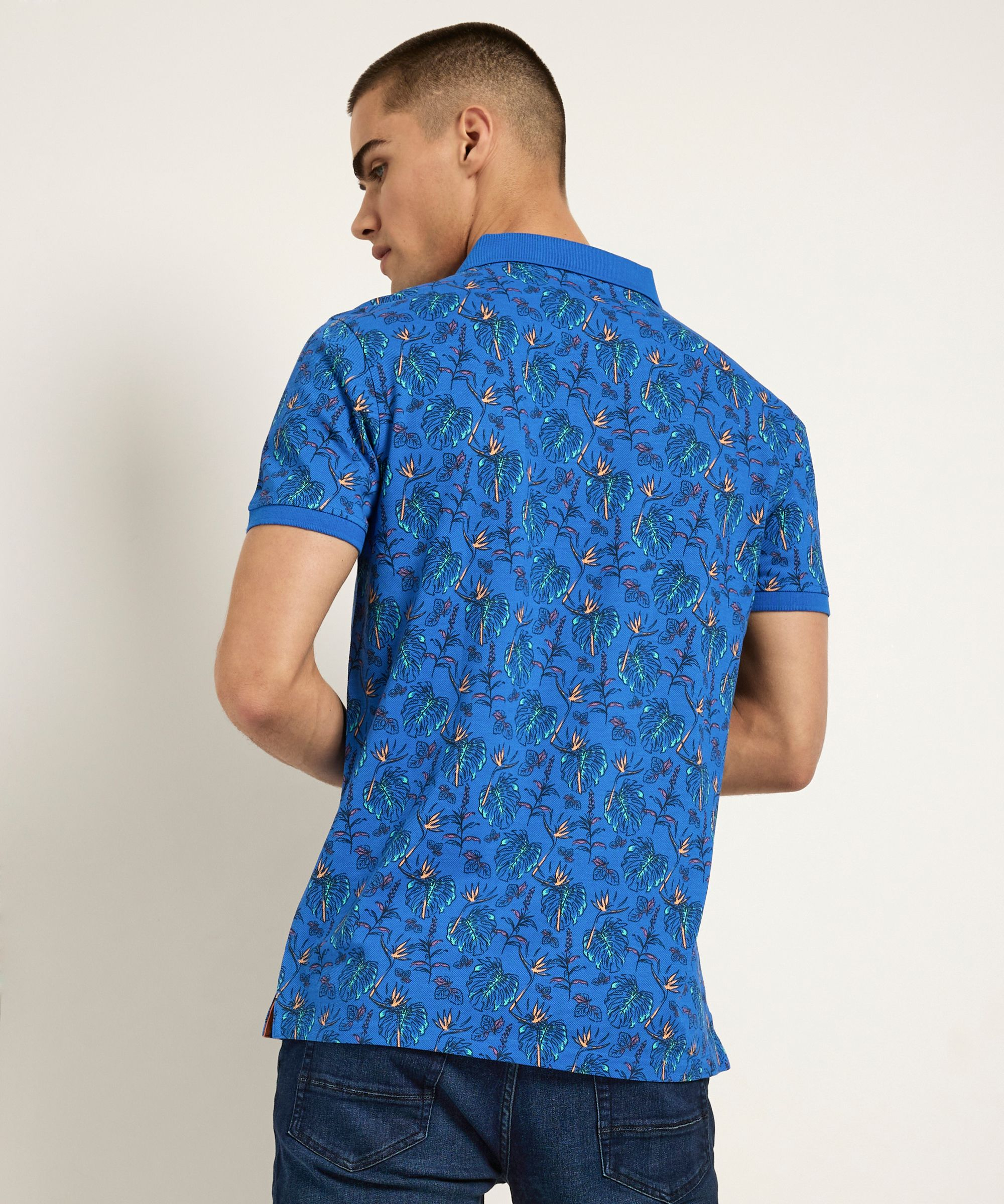 polo met bladerprint