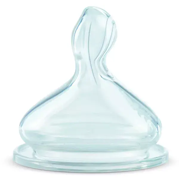 Bico de silicone fisiológico Nuk First Choice+ +6m XL Flow, pacote com 2 unidades