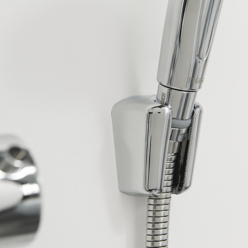 Tiger wandhouder voor douchekop chroom