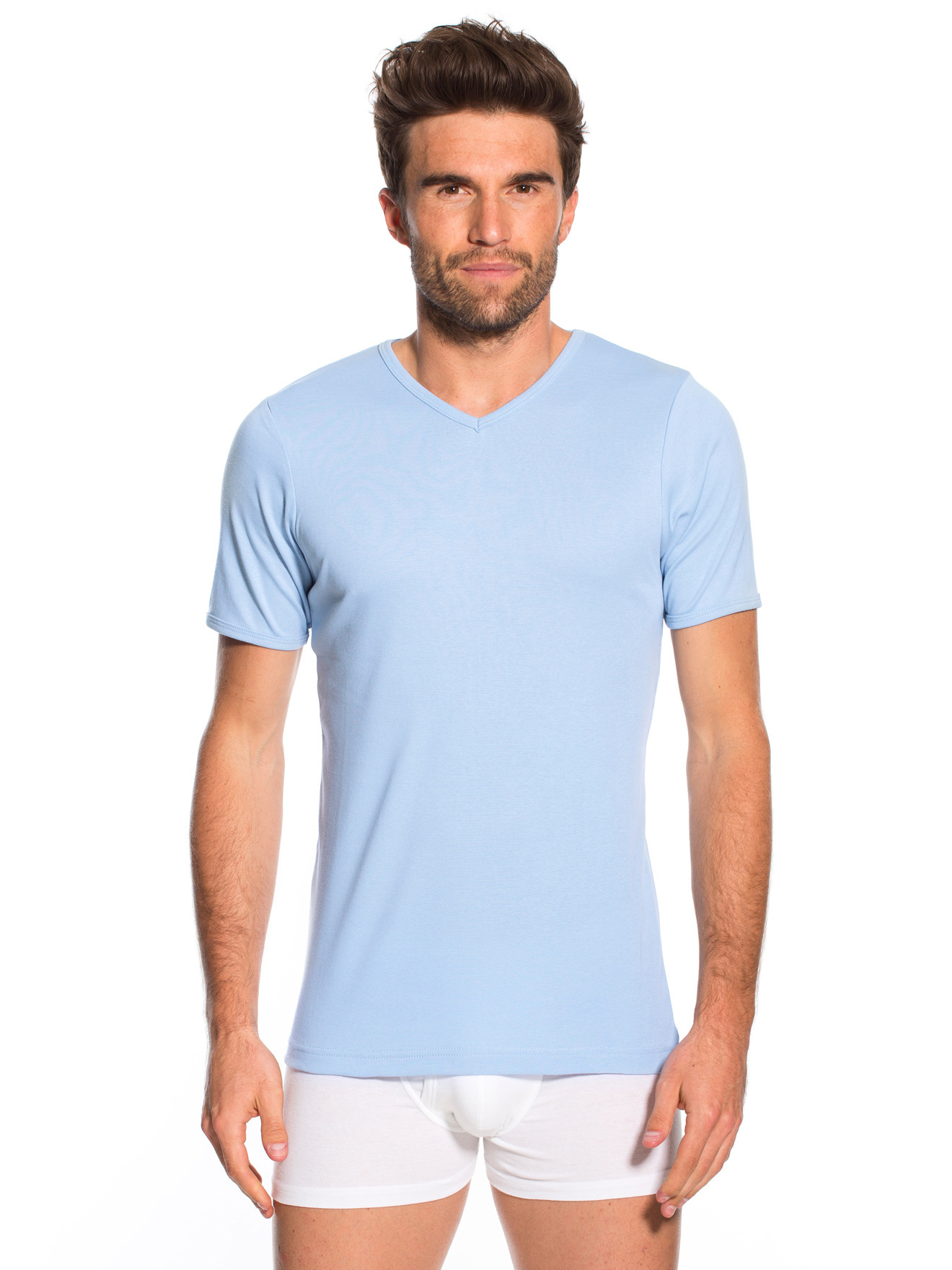 Maillots col V manches courtes lot de 5