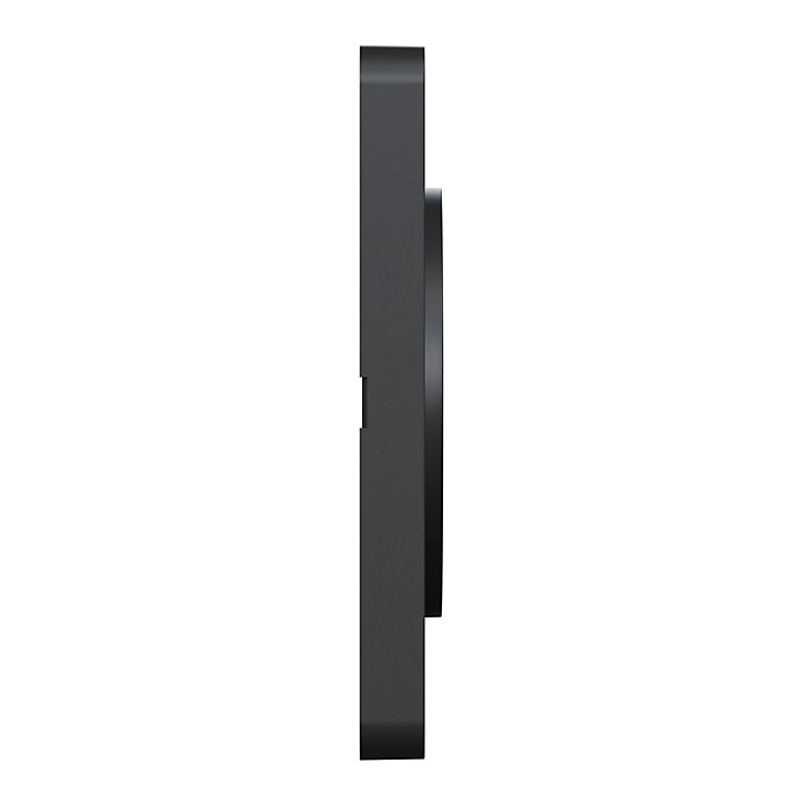 Plaque de finition simple Schneider Electric Odace Touch miroir liseré anthracite