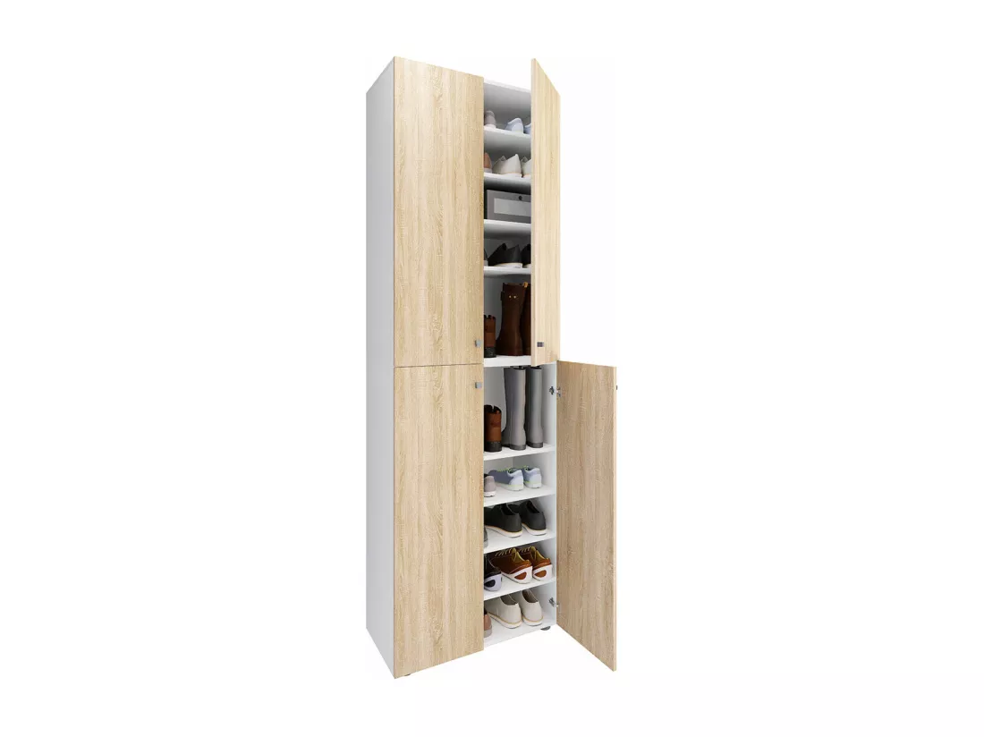 XL Bois Grande armoire à chaussures Lona 10