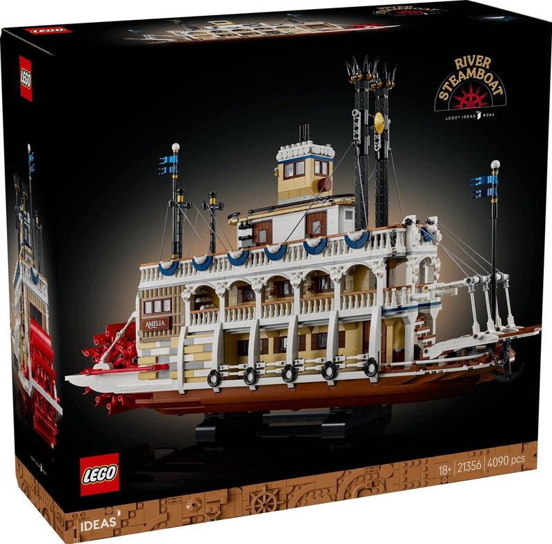 LEGO - Stoomboot Modelbouw - Multicolor - Kunststof - Bouwpakket voor Volwassenen