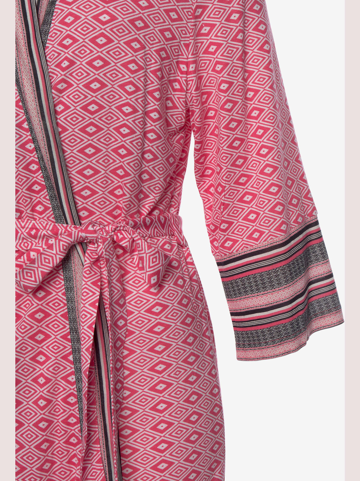 Kimono court avec motif ethnique