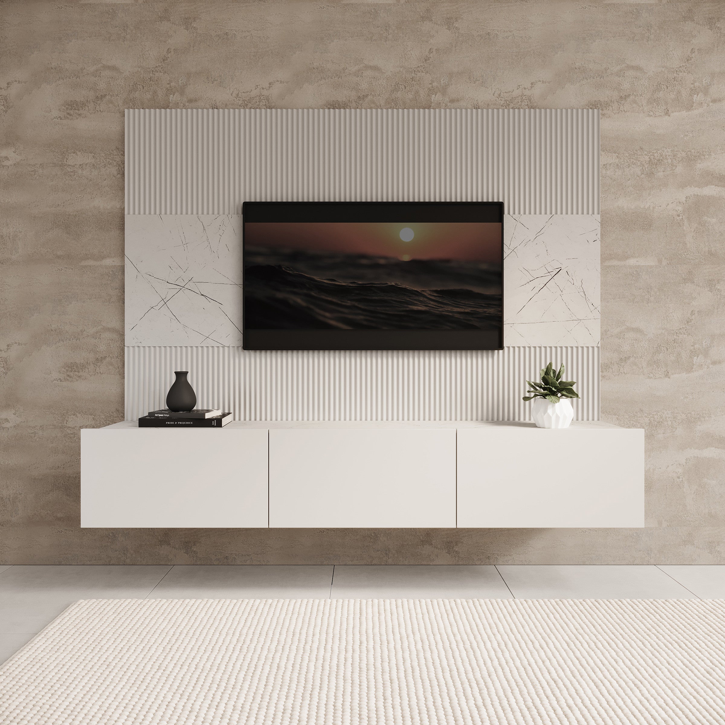 Dominic - TV-Meubel - Wit