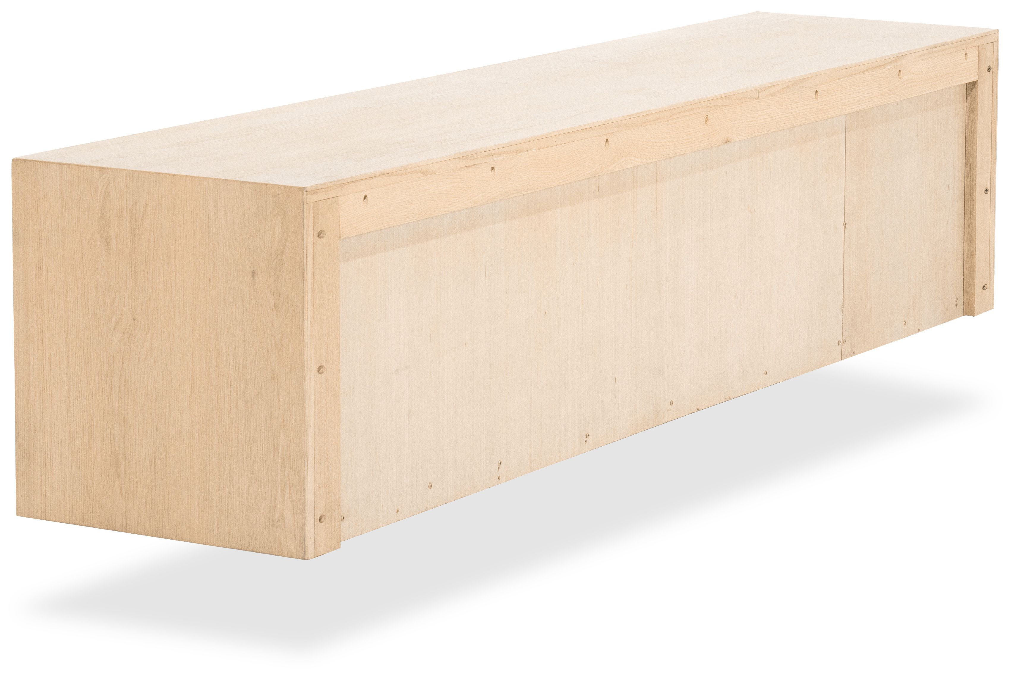 Hangend tv-meubel 96380 naturel Milo B180 x D42 x H43 cm