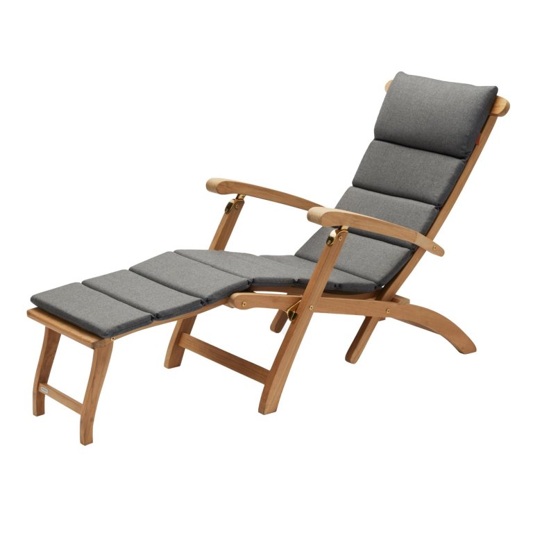 Fritz Hansen Kussen voor Steamer Deck Chair ligstoel Charcoal
