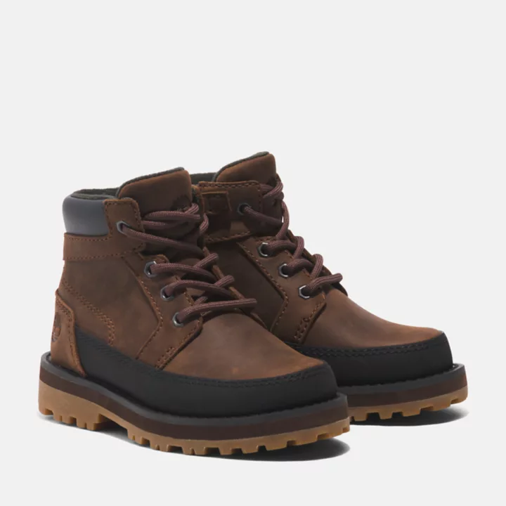 Bota infantil Courma Kid para bebês na cor marrom escuro