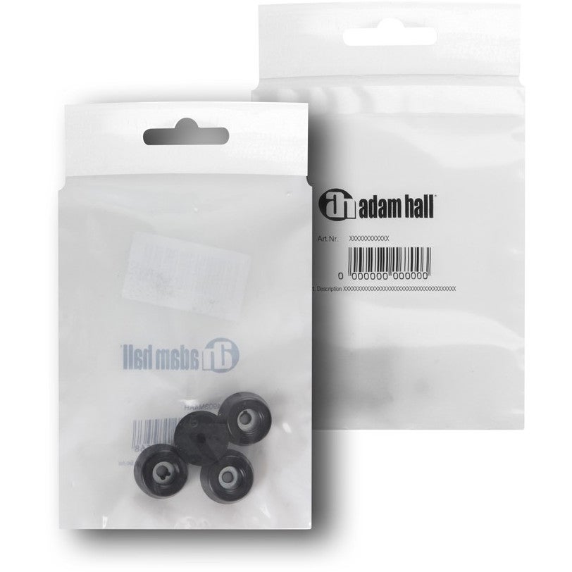 Adam Hall 4903M4AH rubberen voetje 20 x 9 mm (4 stuks)