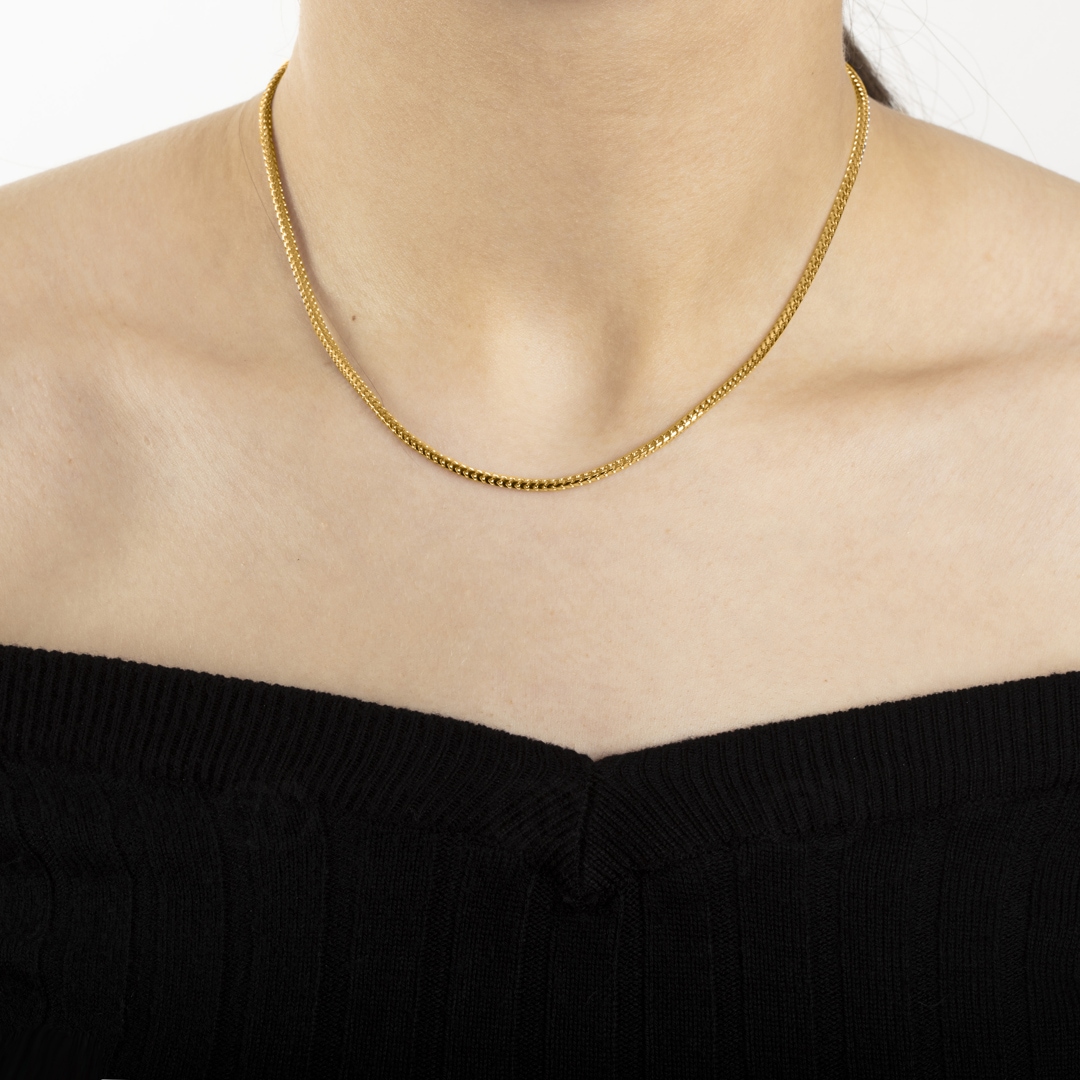 Fuchsschwanzkette 750/18 K Gelbgold 1.5mm