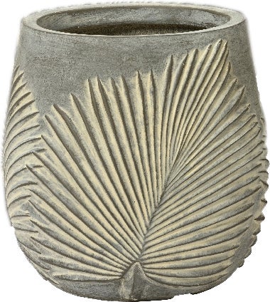 Decoris bloempot Axel grijs D 32 H 32 cm